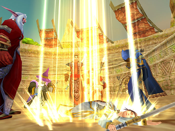 Ceremoniel scene som parallel til kirkelig magt og storpolitik